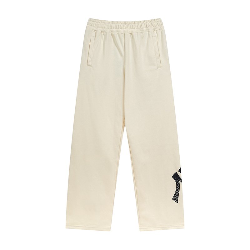 Штаны MLB Left Leg Logo Embroidered "Cream" фото № 2