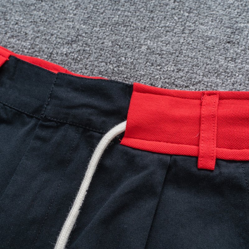 Штаны Palm Angels With Stripes On Shoelaces "Black/Red" фото № 3