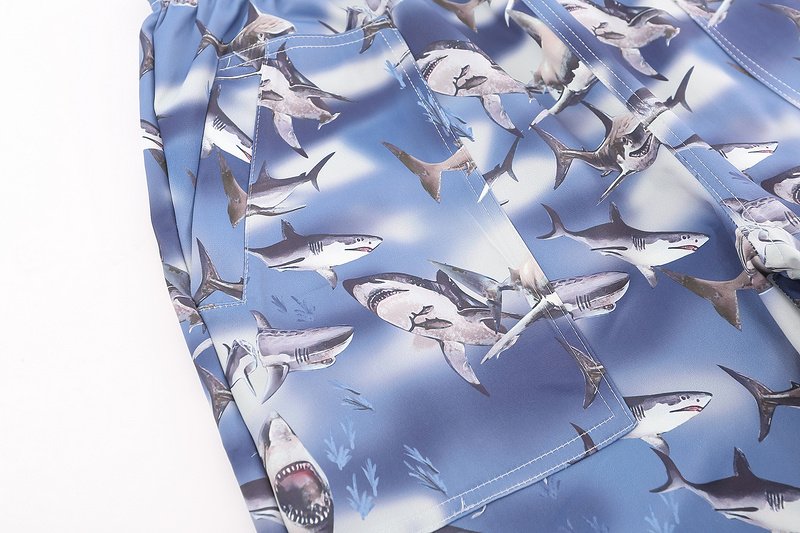 Штаны Palm Angels On An Elastic Band "Blue" фото № 7