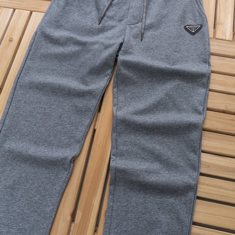Штаны Prada Triangle Small Log "Grey" фото № 9