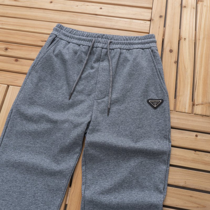 Штаны Prada Triangle Small Log "Grey" фото № 8