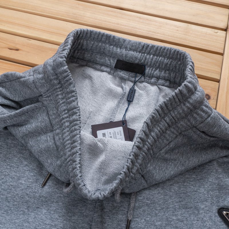 Штаны Prada Triangle Small Log "Grey" фото № 3