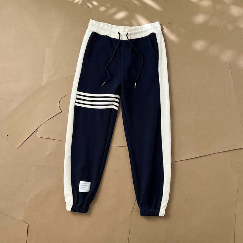 Штаны Thom Browne Sports With Stripes "Blue" фото № 2