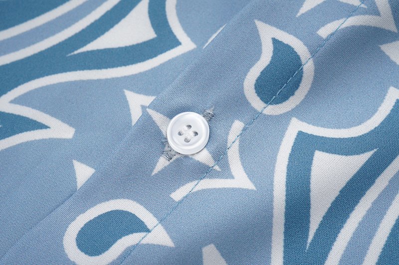 Рубашка Amiri Tracery Print "Blue" фото № 3