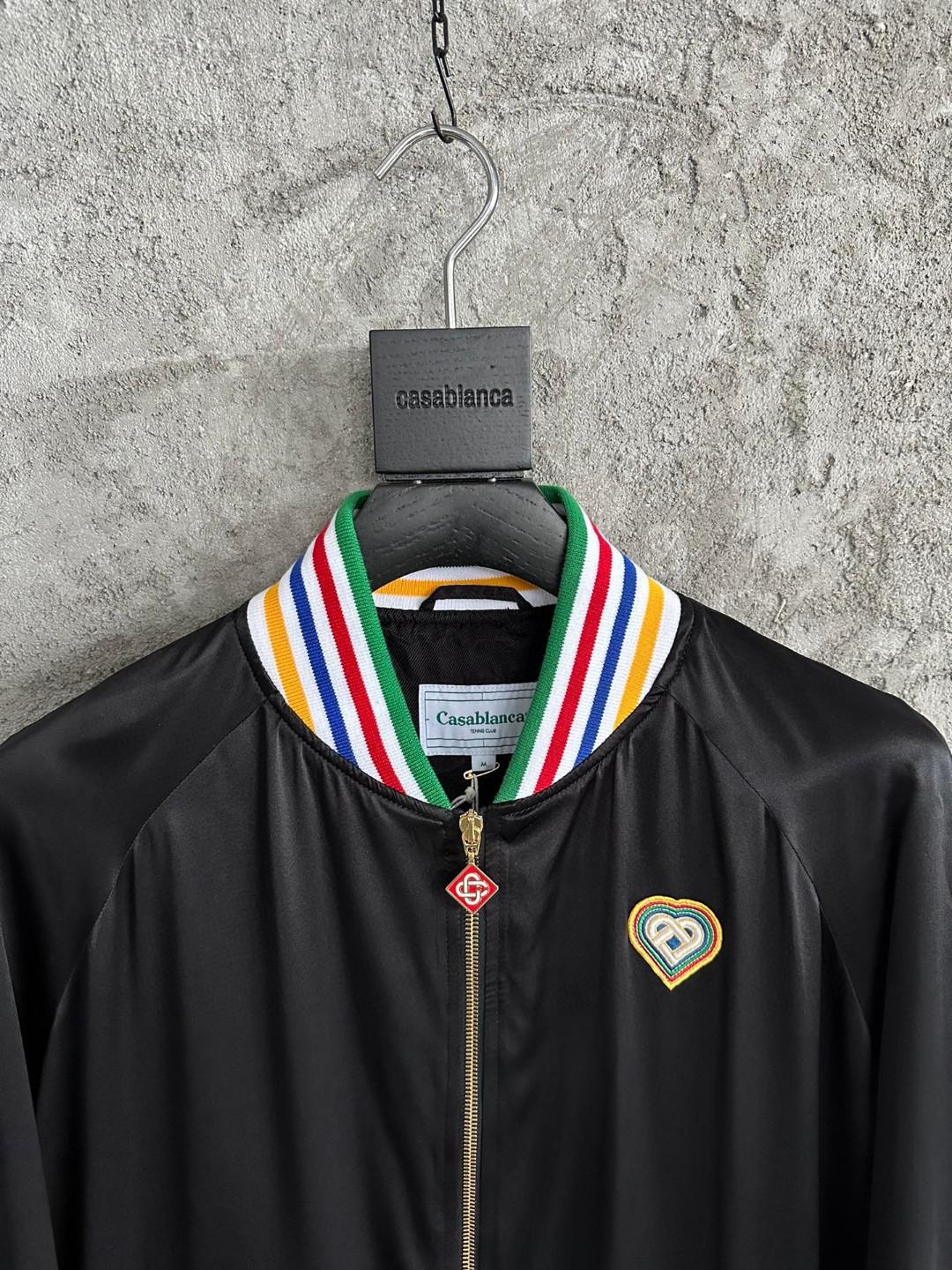 Бомбер Casablanca Small Heart Colorful Outlines Casa Blanca "Black" фото № 2