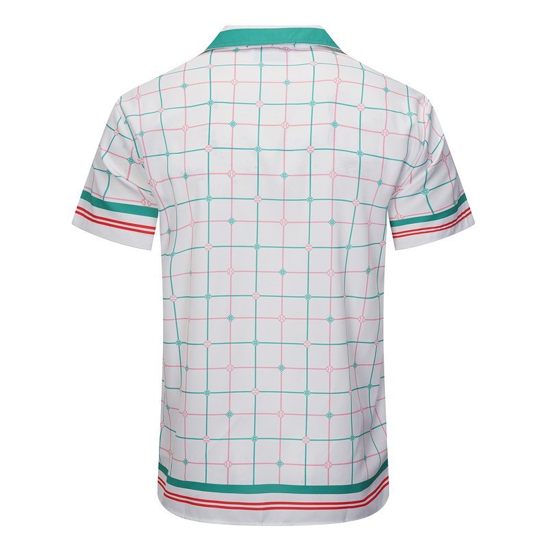 Рубашка Casablanca Colorful Squares And Edge Stripes "White" фото № 2