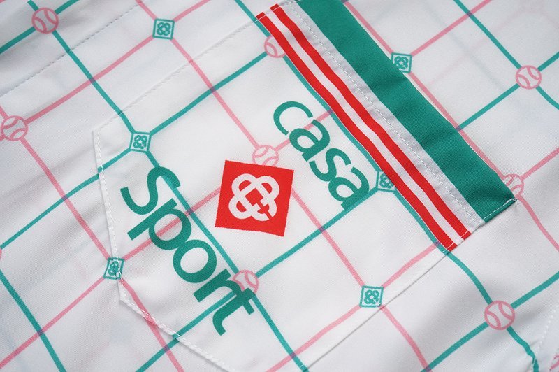 Рубашка Casablanca Colorful Squares And Edge Stripes "White" фото № 3