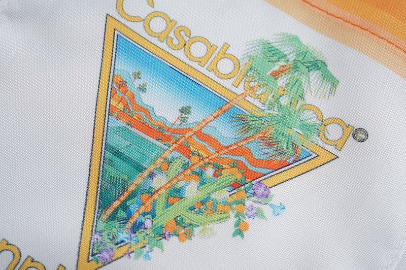 Рубашка Casablanca Palm Trees And Cactus Print "White" фото № 4