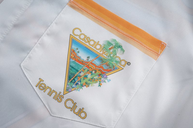 Рубашка Casablanca Palm Trees And Cactus Print "White" фото № 3