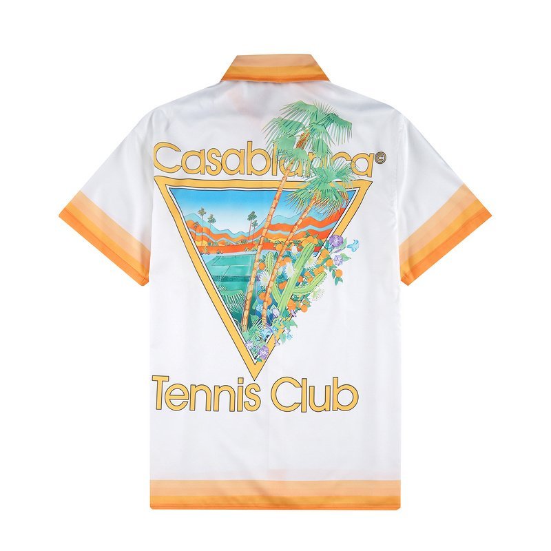 Рубашка Casablanca Palm Trees And Cactus Print "White" фото № 2