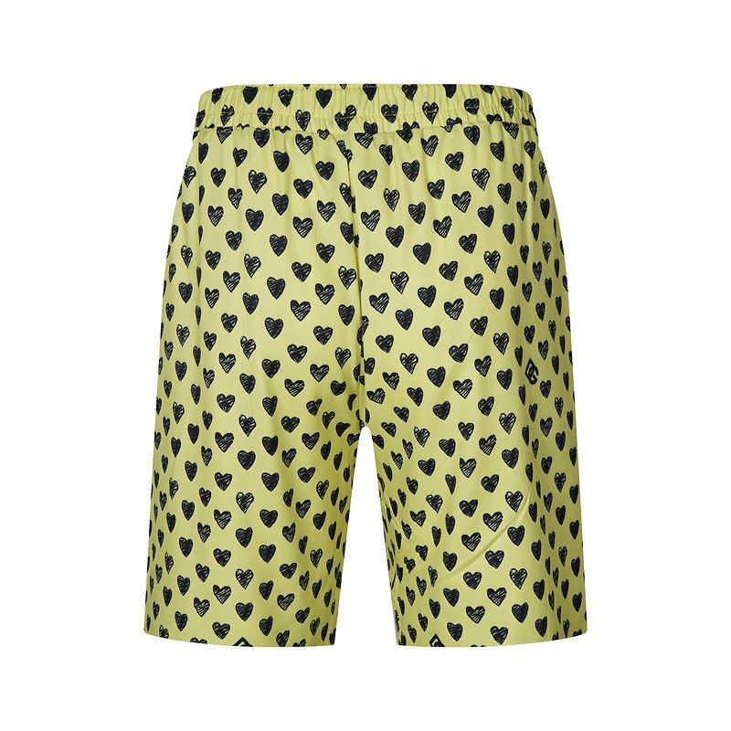 Шорты Dolce Gabbana Hearts Print And Front Pocket "Yellow" фото № 2