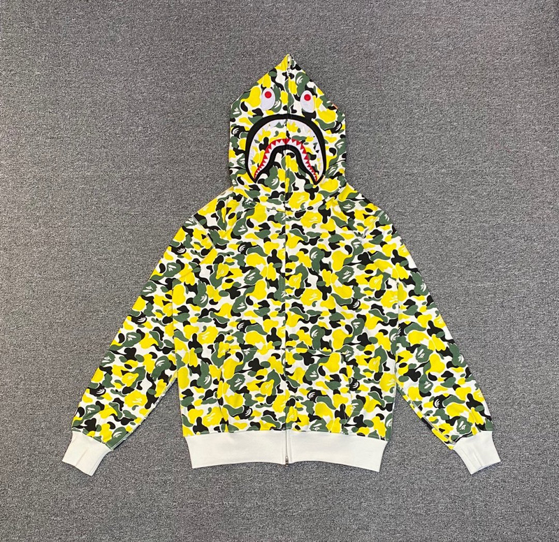 Худи A Bathing Ape Spotted With Hood ZIP "Green/Yellow" фото № 5