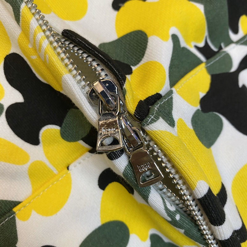 Худи A Bathing Ape Spotted With Hood ZIP "Green/Yellow" фото № 3