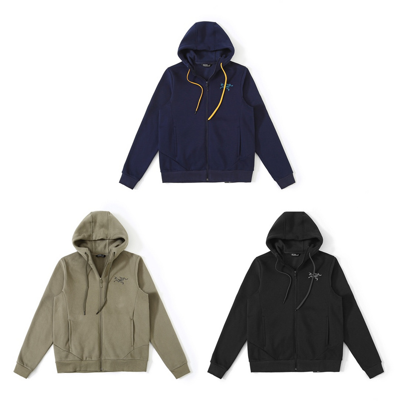 Худи Arcteryx Skeleton Logo ZIP "Gray" фото № 2