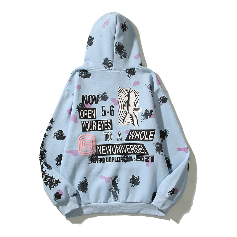 Худи Cactus Jack Merch Fun Skeleton "Blue" фото № 3