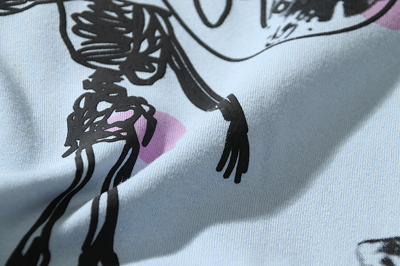 Худи Cactus Jack Merch Fun Skeleton "Blue" фото № 8