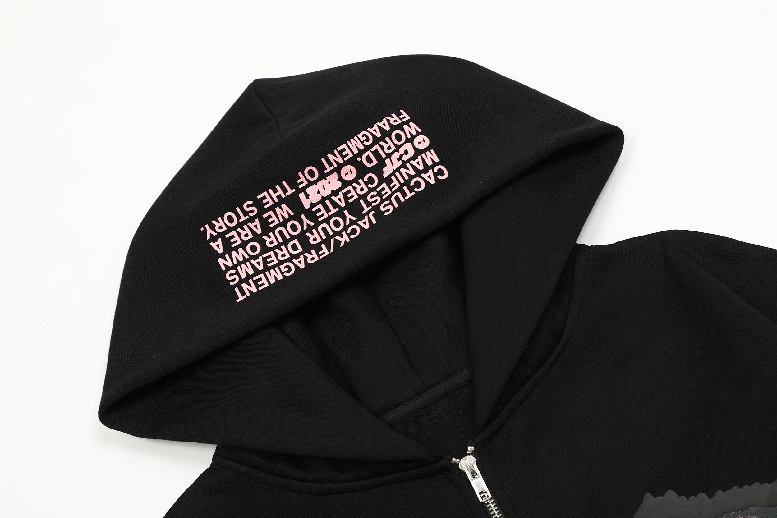 Худи Cactus Jack Fragment Manifest Your Dreams Create "Black" фото № 7