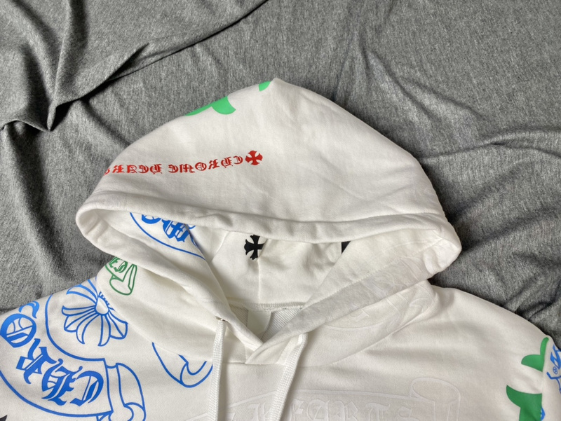 Худи Chrome Hearts Branded Stylish Inscriptions "White" фото № 7
