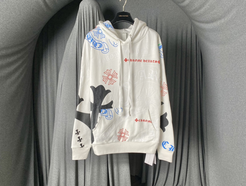 Худи Chrome Hearts Branded Stylish Inscriptions "White" фото № 5