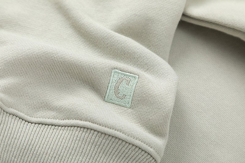 Худи Covernat The Letter C "Beige/Gray" фото № 4