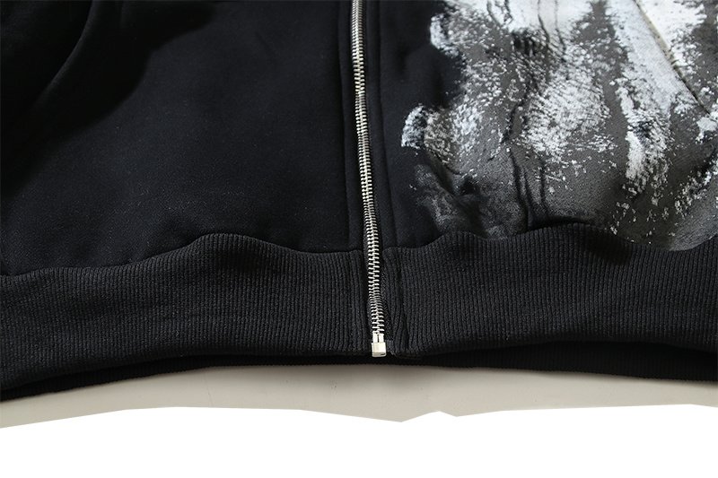 Худи Four Caccus Gothic - ZIP "Black" фото № 6