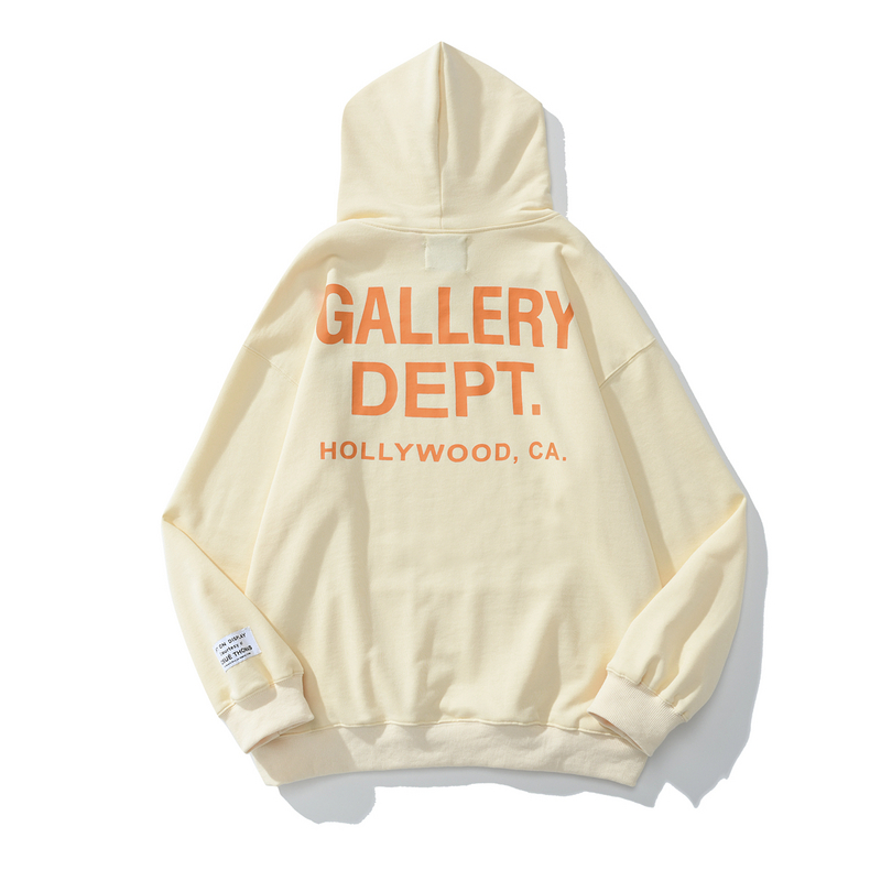 Худи Gallery Dept Patch On The Sleeve "Beige" фото № 2