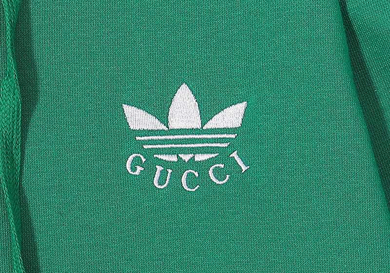 Худи Gucci X Small Logo Adidas "Green" фото № 3