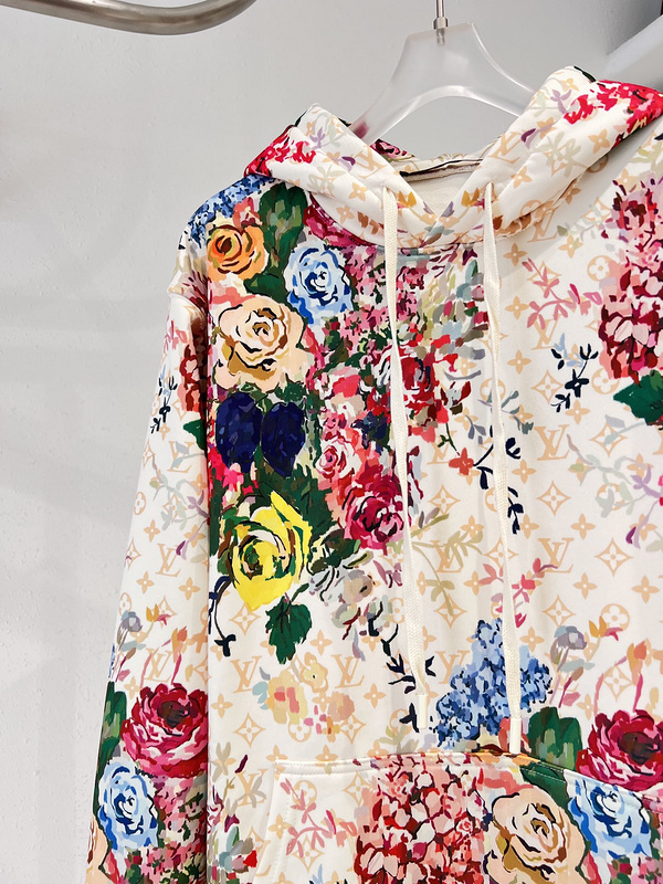 Худи Louis Vuitton The World Of Flowers "White/Pink" фото № 7