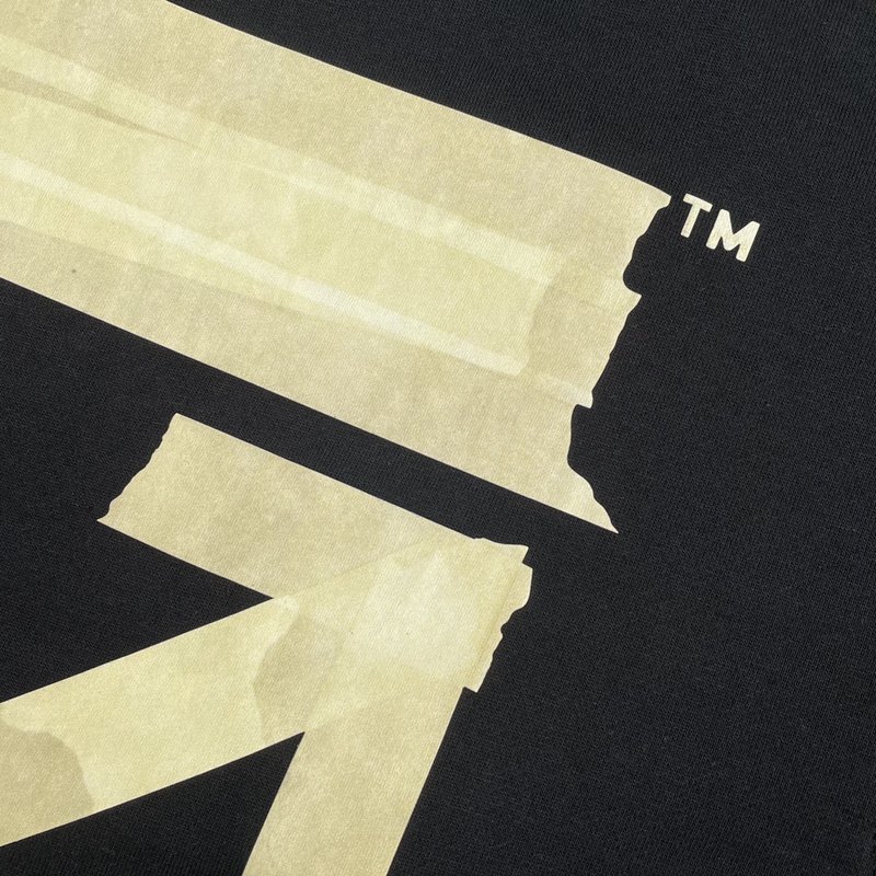 Худи Off White With Logo - ZIP "Black" фото № 7