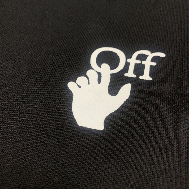 Худи OFF-White Diagonal Arrows Purple And Orange Gradient Zip "Black" фото № 3