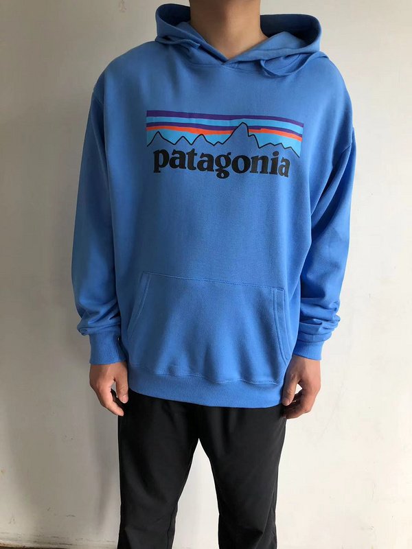 Худи Patagonia Mountain Landscape With Colorful Stripes Front Print "Blue" фото № 8