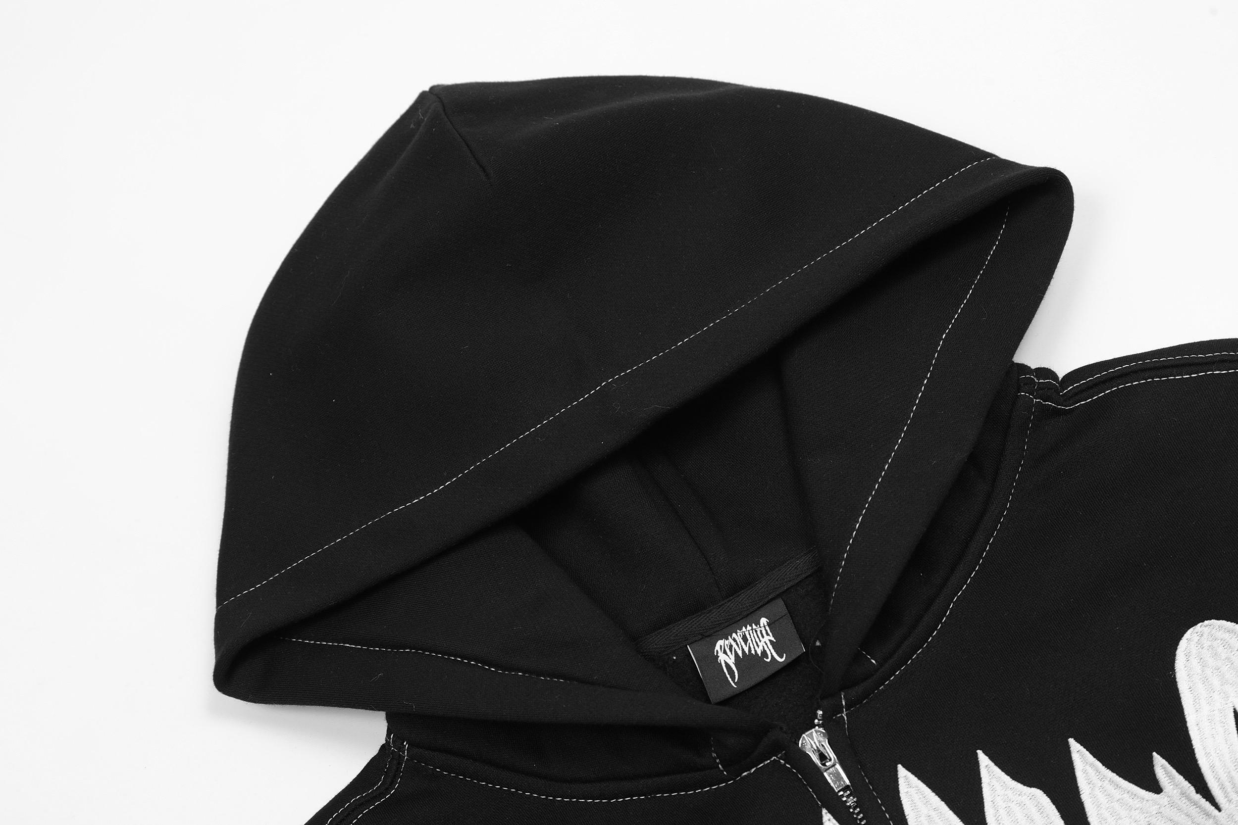 Худи Revenge Contrast Seam "Black" фото № 4