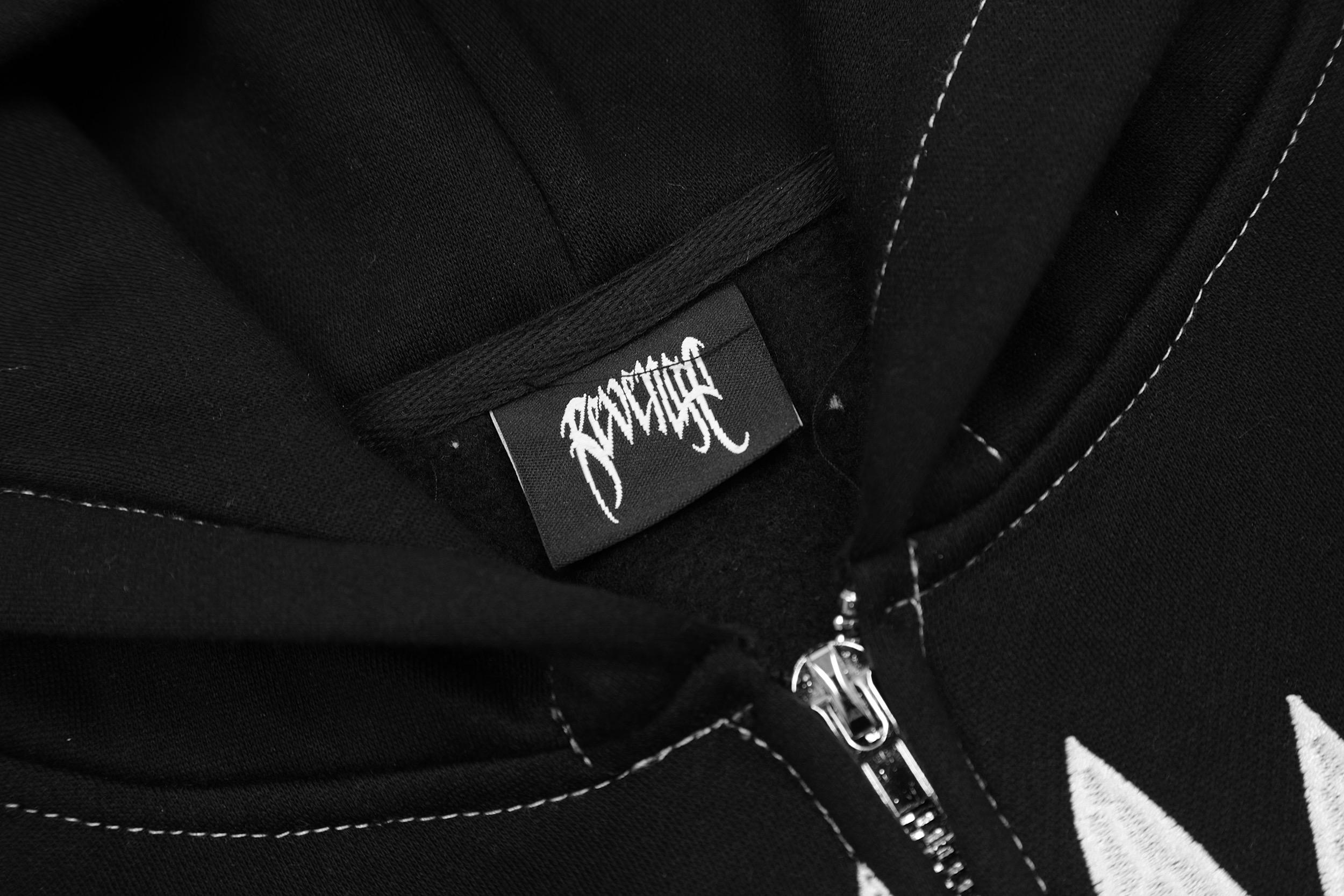 Худи Revenge Contrast Seam "Black" фото № 6