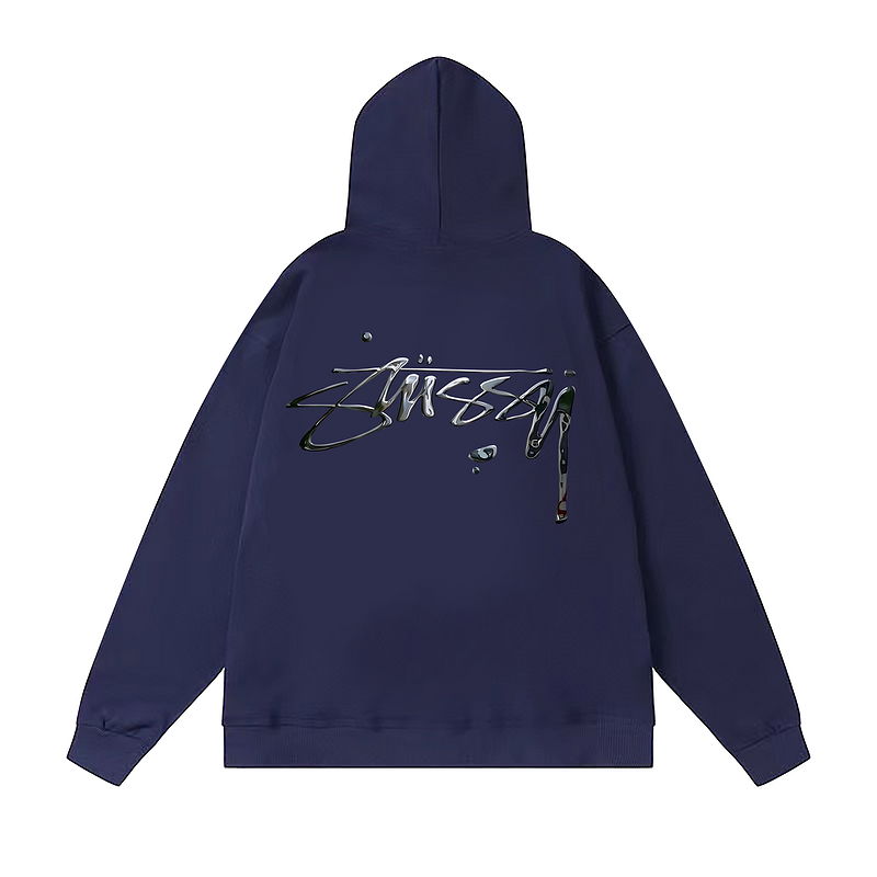 Худи Stussy With A Text Brand Logo "Blue" фото № 2