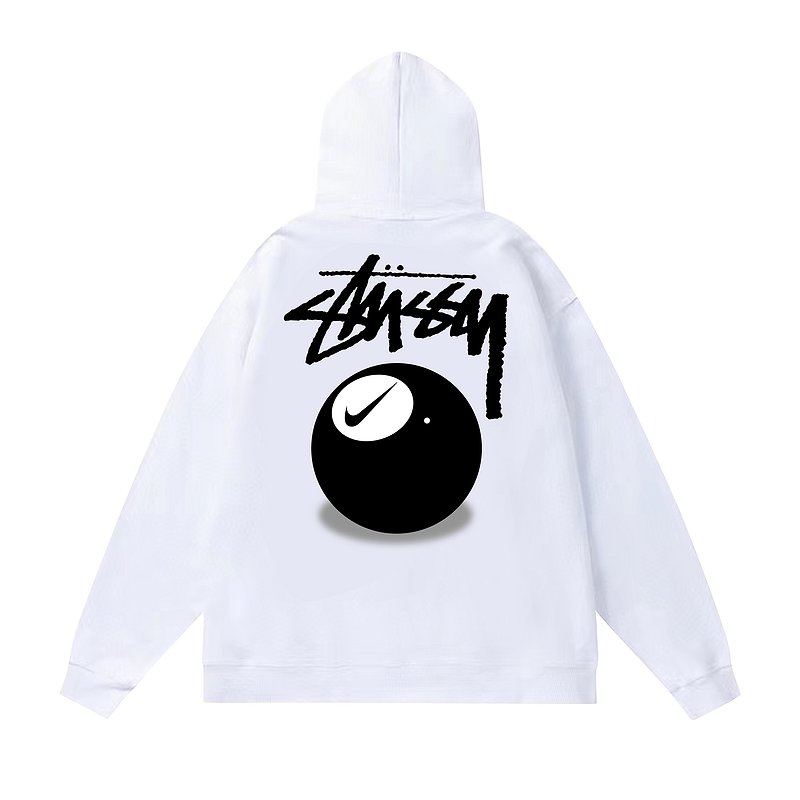 Худи Stussy Black Ball With Check Mark "White" фото № 2