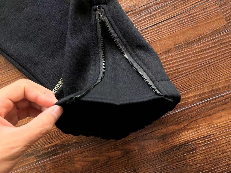 Штаны Trapstar Wide Front Pocket And Decoration By Stripe "Black" фото № 6