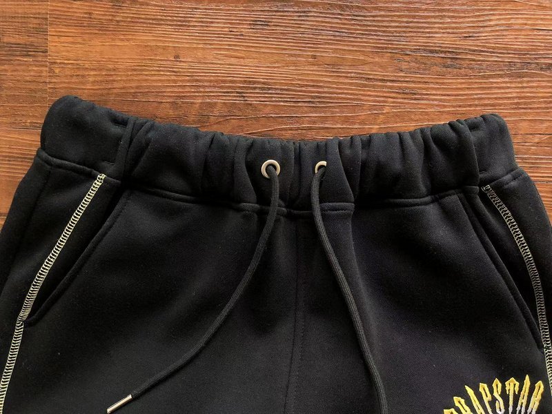 Штаны Trapstar Wide Front Pocket And Decoration By Stripe "Black" фото № 9