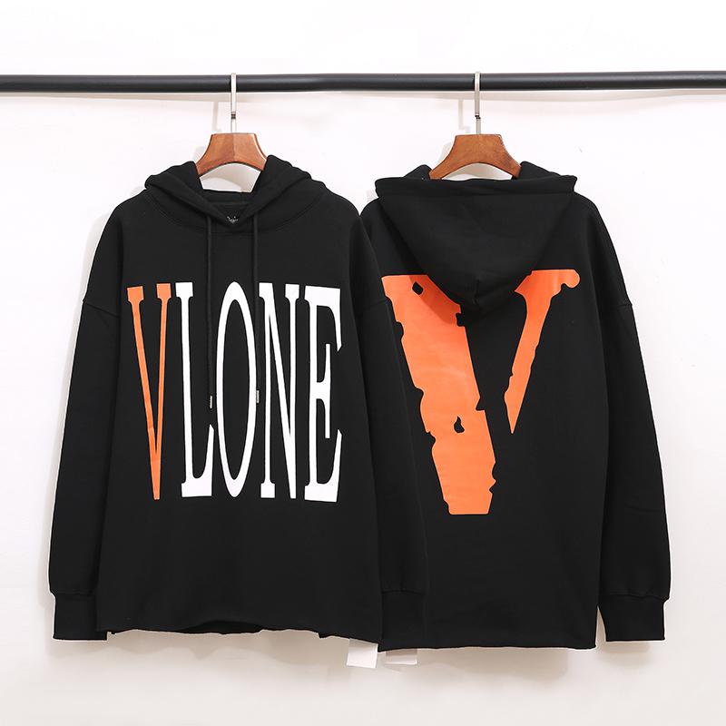 Худи Vlone Simple Orange-V-Lone "Black" фото № 6