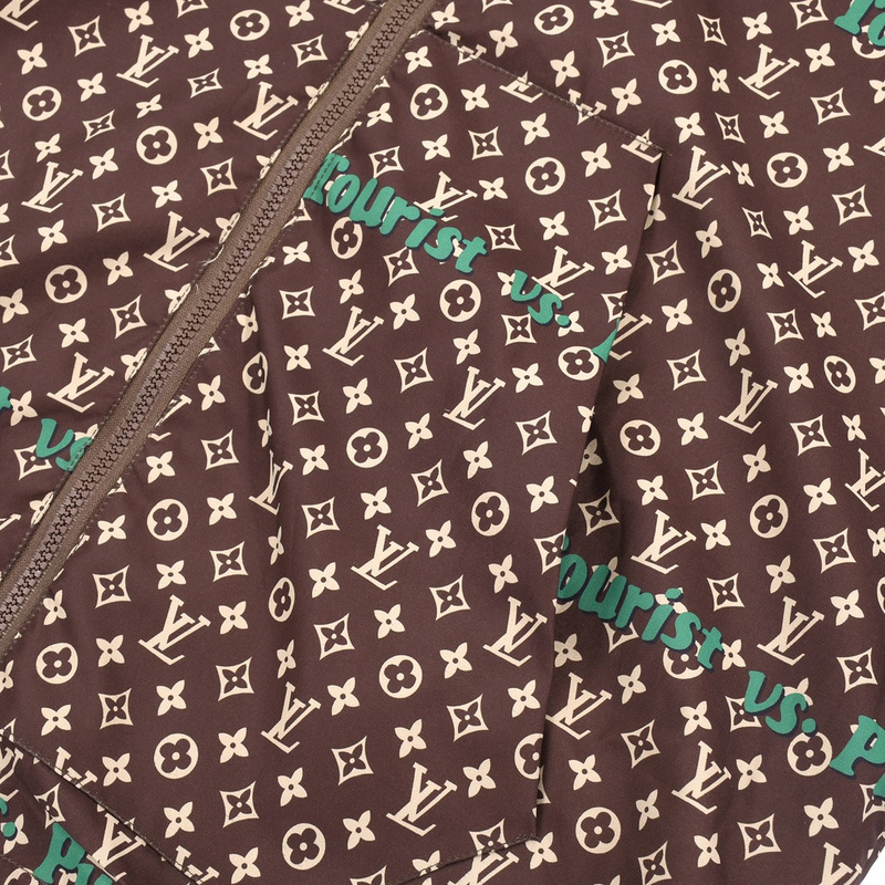 Ветровка Louis Vuitton Brand Print "Brown" фото № 6