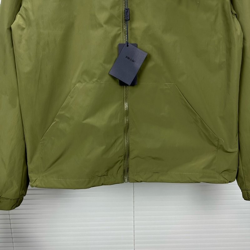 Ветровка Prada Solid Color With Logo "Green" фото № 5