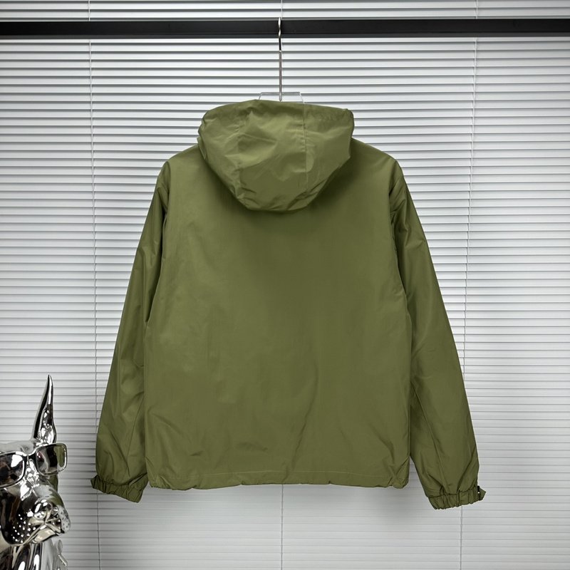 Ветровка Prada Solid Color With Logo "Green" фото № 8