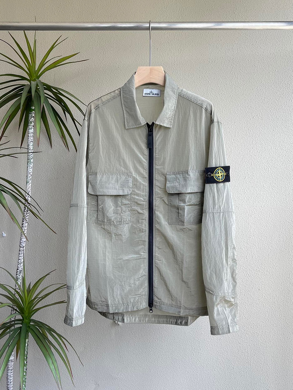 Ветровка Stone Island Shirt Style "Gray" фото № 9