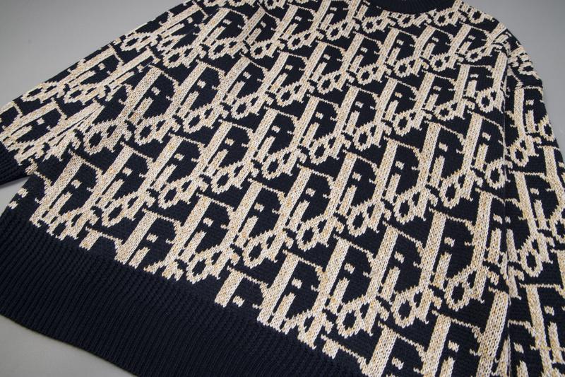 Лонгслив Christian Dior Print Lots Of Dior Logos "Black" фото № 4