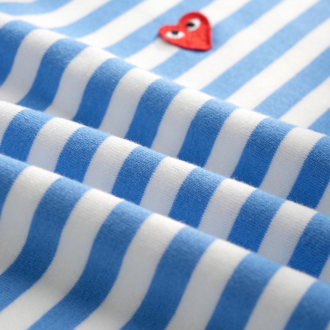 Лонгслив Comme des Garçons Red Logo Colors "Blue" фото № 7