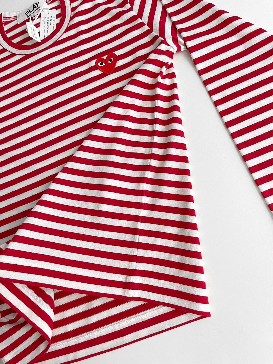 Лонгслив Comme des Garçons Play Monotone "Red" фото № 6