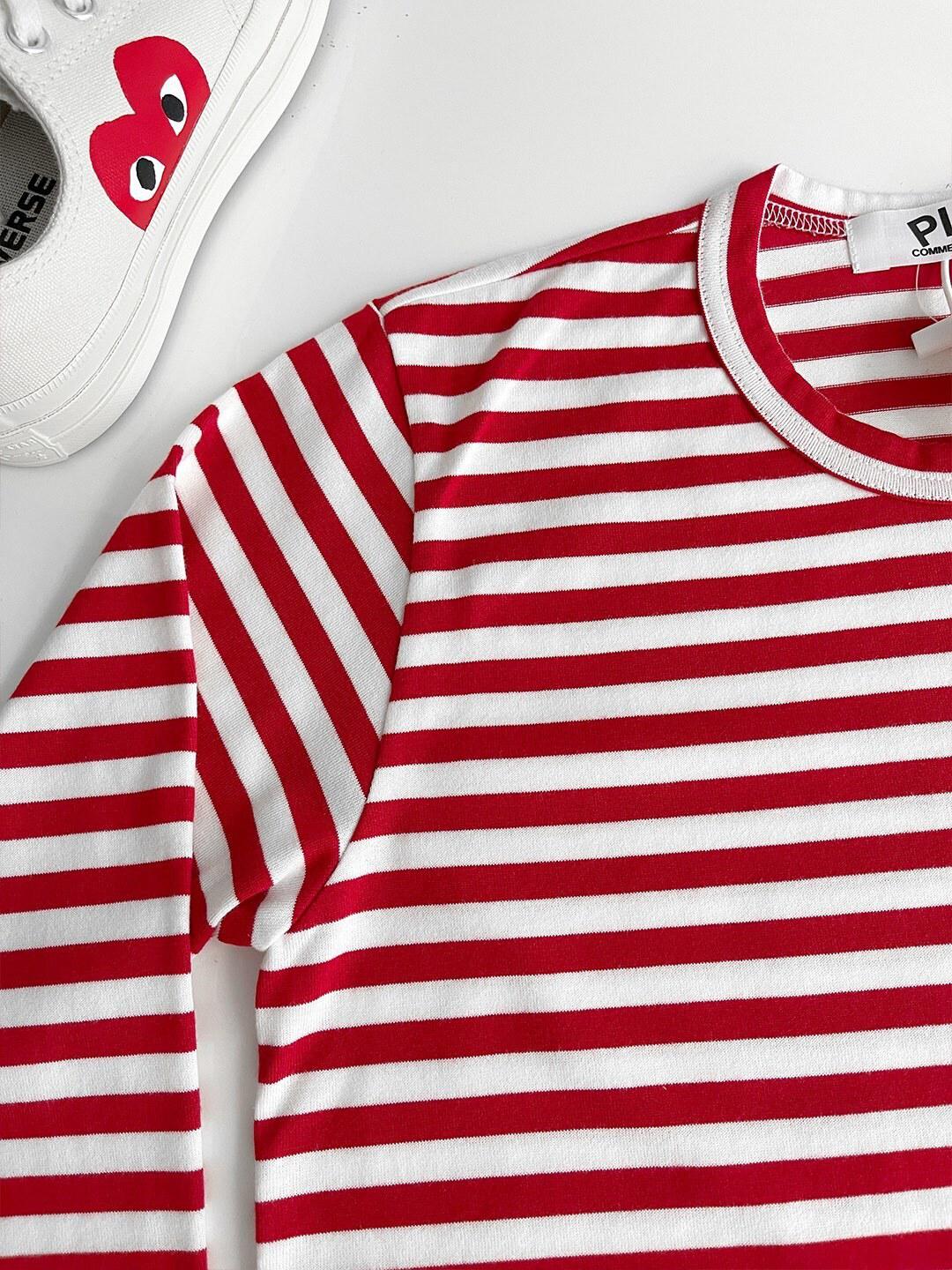 Лонгслив Comme des Garçons Play Monotone "Red" фото № 5