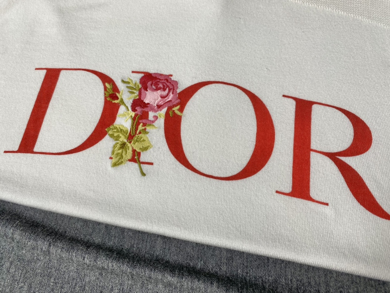 Лонгслив Dior A Letter In The Form Of A Rose "White" фото № 4
