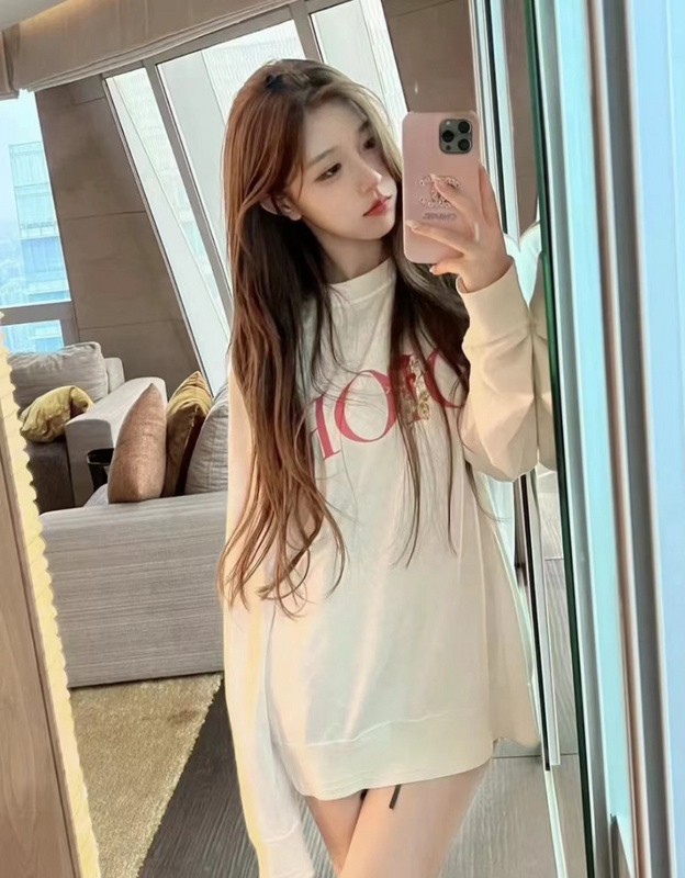 Лонгслив Dior A Letter In The Form Of A Rose "White" фото № 7