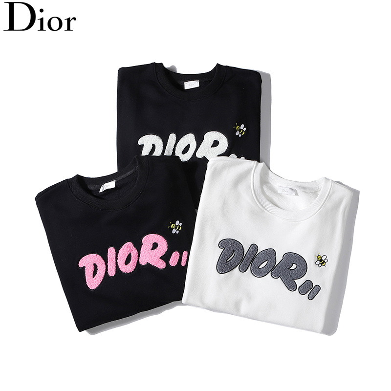 Свитшот Dior Little Bee "Black/Pink" фото № 2