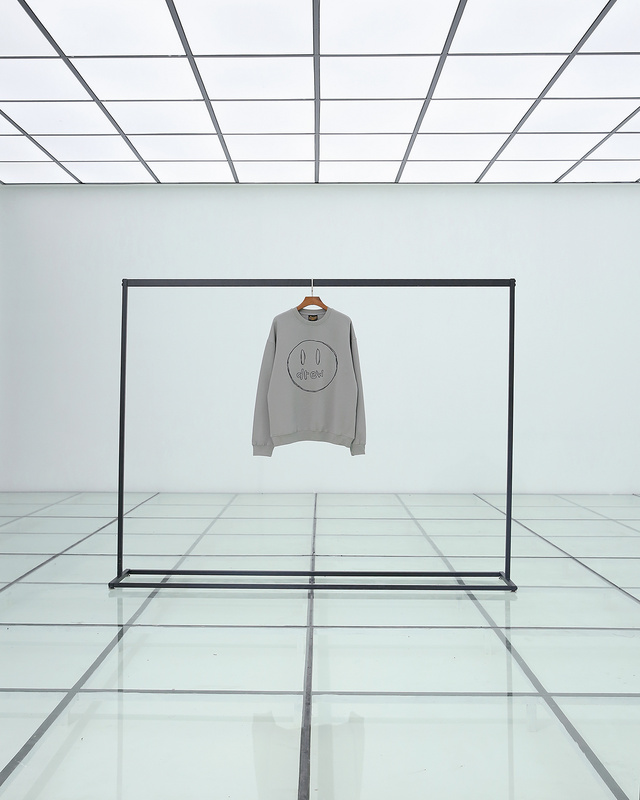 Лонгслив Drew House Big Smiley Face "Gray" фото № 4